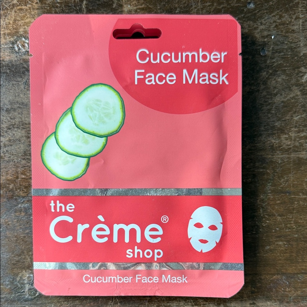 Cucumber Face Mask by the Crème Shop, 5-pack
